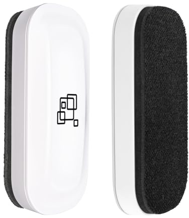 maxtek Whiteboard Schwamm Magnetisch, 2er Pack Starker Magnetischer Radierer, Whiteboard Zubehör & Eraser für Trockenreinigung auf vielen Oberflächen (Weiß, 2 Stück)
