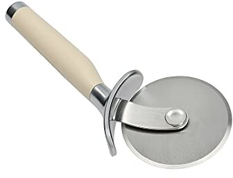KitchenAid Pizza Schneider, Schneiderad aus Edelstahl für Pizza – Almond Creme