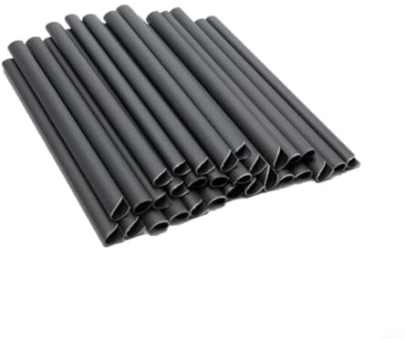 FACAIIO 30 Stück PVC-Befestigungsclips für Sichtschutzstreifen, 190 mm Klemme für Stangen für Doppelstabmattenzäune, wetterfest, UV-beständig, Gartenzaunzubehör, Schwarz