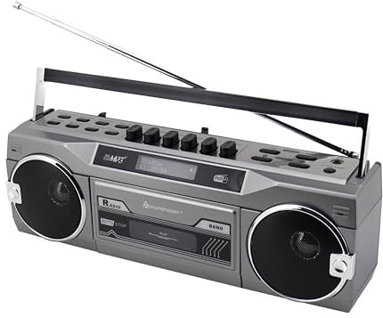 SOUNDMASTER DAB+/FM Retro Radiokassettenrekorder SRR80TI, USB/SD, BT