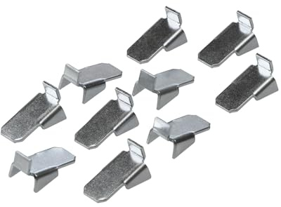 Gedotec Tablarträger Stahl verzinkt | VARI | 20 Stück Regal-Bodenträger zum Einhängen | Fachbodenträger Schrank | Maße: 10 x 18 x 9 mm | Tragkraft: 12,5 kg | Fachträger-Befestigung – Schwerlast