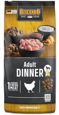 BELCANDO Adult Dinner [12,5 kg] Hundefutter | Trockenfutter für Hunde | Alleinfuttermittel für ausgewachsene Hunde Aller Rassen ab 1 Jahr