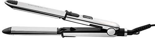 TONDEO Glätteisen CERION 2in1 | professioneller Haarglätter und Lockeneisen | Anti-Frizz Ionen-Technologie für Glanz und Elastizität | 6 Temperaturstufen von 130° - 230°C | Von Profi-Friseuren entwickelt