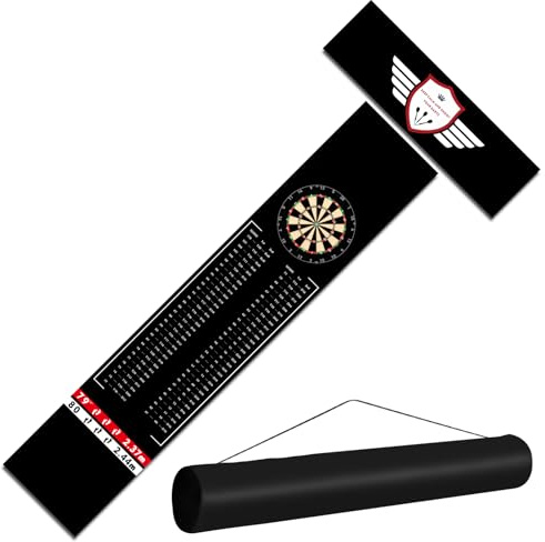Enjoyard Dart-Bodenmatte – robuste Dart-Wurfline-Matte mit rutschfester Gummi-Unterseite