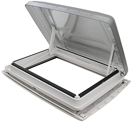 MPK VisionStar L pro getönte Panorama Klarglas Dachluke Dachfenster Dachhaube 70 x 50 in signalweiß