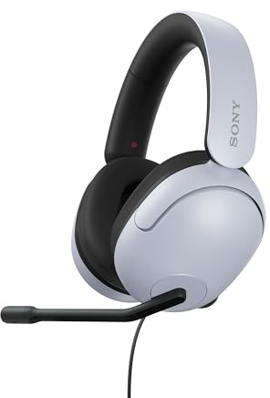 Sony INZONE H3 Gaming Headset - 360 Spatial Sound für Spiele - Hochwertiges Boom-Mikrofon - PC/PlayStation5, Weiß, Norme