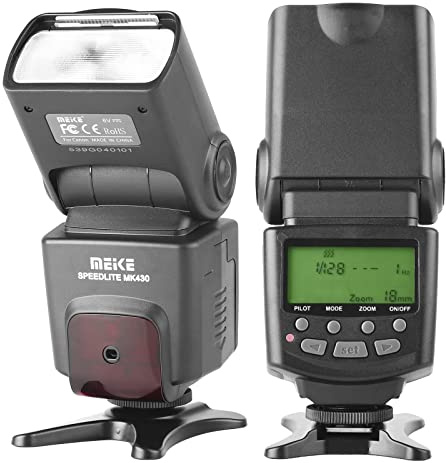 Meike MK430 E-TTL Speedlite Shoe Mount Blitz für Canon 70D 77D 80D Rebel T7i T6i T6s T6 T5i T5 T4i T3i SL2 und andere EOS DSLR-Kameras