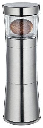 Zassenhaus M035353 Muskatmühle Mephisto, Edelstahl/Acryl, Silber, 13 x 4,5 cm