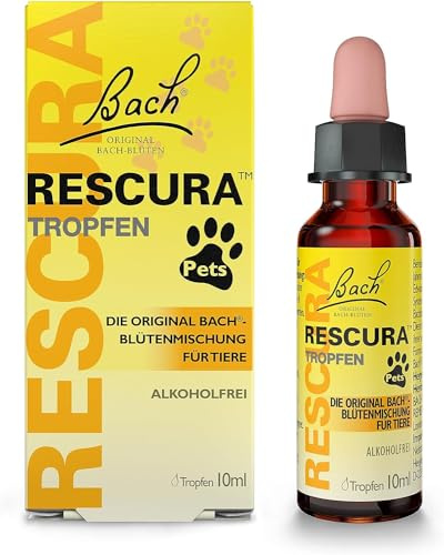 Bach RESCURA Pets Bachblüten Tropfen I 10 ml I Bachblütenmischung für Tiere I ehemals Rescue das Original