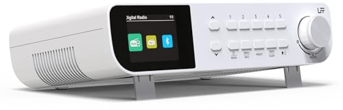 DAB Radio, LFF Küchenradio, DAB Digitalradio, DAB+ Radios Unterbau, Tragbares Küchen Radios Kabelgebunden, Radio mit Farbdisplay Bluetooth