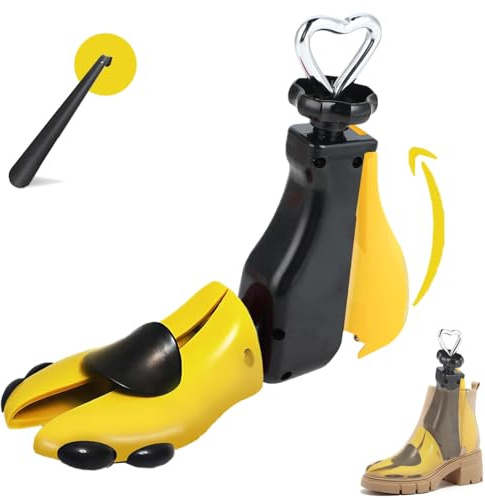 Satauko Schuhspanner für Herren, Stiefelspanner für Damen mit Schuhlöffel, Verstellbarer Unisex Schuhdehner Schuhweiter für breiten Füßen, Dehnbar in Breite und Länge.