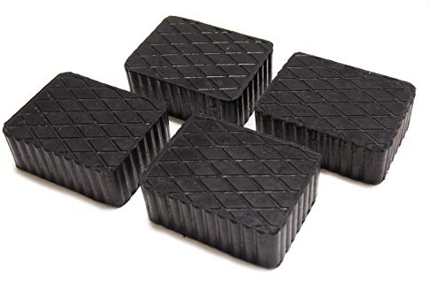 Gummiauflage 160x120x70mm - KIT mit 4 gummiklotz für Kfz Hebebühnen. Abmessungen des Gummiklotzes