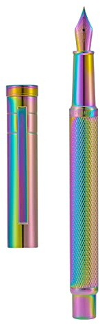 erofa Rainbow Forest Füllfederhalter, feine Feder, klassisches Design mit Konverter und Metallbox, Set von Hongdian