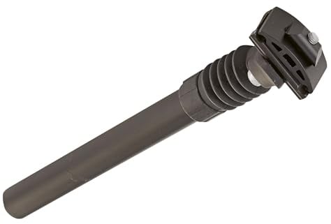 Prophete Patent Federsattelstütze | Aluminium | Länge 300 mm | Durchmesser: 27,2 mm | Einstellbare Federung: 40 mm | Schwarz