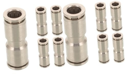 SOLUSTRE 10stücke Teiliges Kupplungsset Aus Vernickeltem Für Luftschläuche Schnellanschlüsse Für Pneumatik Und Werkzeuge Zuverlässige Verbindung Für Industrielle Anwendungen