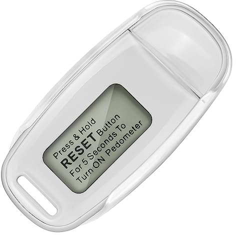Flintronic Schrittzähler Zum Gehen, 3D-Schrittzähler, USB Wiederaufladbarer Großbild-Schrittzähler, Genauer Schrittzähler mit Lanyard, für Gehen Laufen Sport, für Senioren, Kinder, Männer