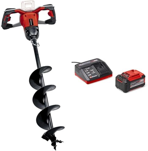 Einhell Professional Akku-Erdbohrer GP-EA 18/150 Li BL Power X-Change (18 V, Brushless, inkl. Erdbohrer Ø 150 mm, Bohrtiefe 80 cm, inkl. 5,2 Ah Akku + Ladegerät)