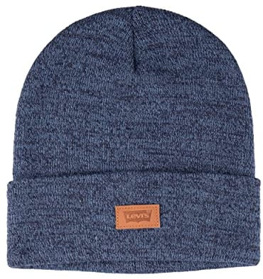 Levi's Uni-Erwachsene Beanie-Mütze All Season Comfy Leather Logo Patch Cuffed Hero Beanie Hat