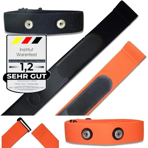 Fitness Prince® Premium Verstellbarer, elastischer Ersatzgurt für ANT+ & Bluetooth Brustgurt kompatibel mit Garmin, Wahoo, Polar H1 H2 H3 H7 H9 H10 usw. und weiteren