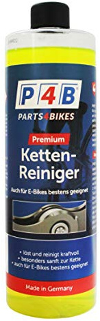 P4B | Kettenreiniger Fahrrad - flüssig | 500 ml Nachfüllflasche | Fahrradketten Reiniger | Ideale Kettenpflege