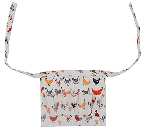 Gsycle Kinder Eierschürze, modische interessante Eiersammlung Schürze Taschen Halten Hühnerfarm Home Apron Egging Collector gartenschürze huhn tasche hut huhn mit 3 Taschen für Bauernhof Homestead