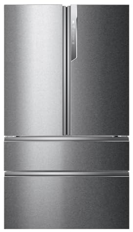 Haier French Door Kühl-Gefrierkombination I 100cm Breite I French Door Kühlschrank mit 750L XXL-Volumen, Eiswürfelspender & No Frost I Doppeltür Kühlschrank mit Gefrierfach I FD 100 Serie 7 HB26FSSAAA
