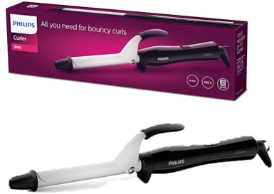 PHILIPS StyleCare Essential Lockenstab für frizzfreie natürlich sprungvolle Locken, Lockenwickler/Curler mit schneller Aufheizzeit (Modell BHB862/00)