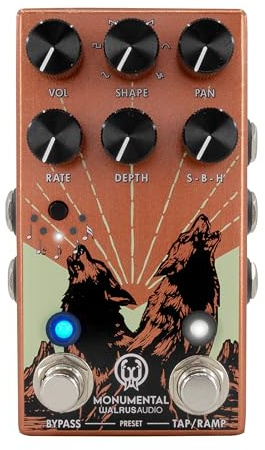 Walrus Audio Monumental Orange Stereo Harmonic Tap Tremolo - Effektgrät für Gitarren