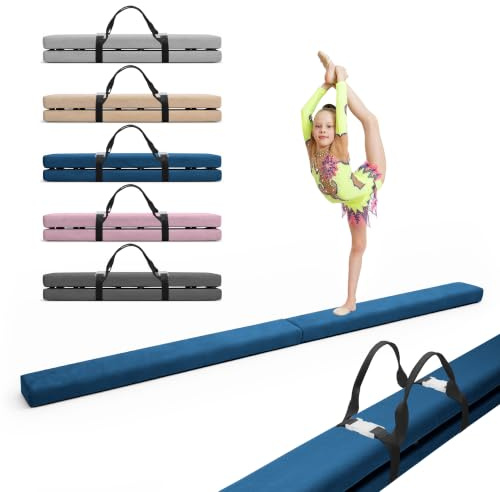 MAMOI® Schwebebalken für zuhause, Balancierbalken, Balken Turnen klappbar, Turngeräte Indoor, Balancieren und Turnbalken, Gymnastic bar