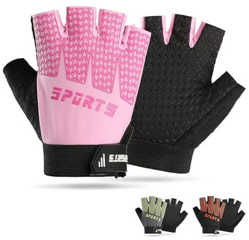 Keleily Fahrradhandschuhe für Kinder - Sport Handschuhe für Mädchen und Jungen, Fingerlose Fitnesshandschuhe, Outdoor Sporthandschuhe
