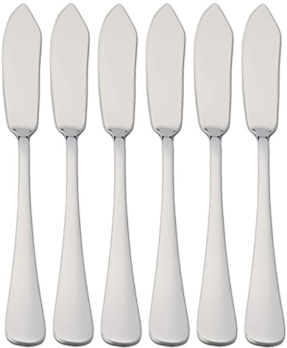 6 Fischmesser 21 x 2,2 cm Edelstahl 18/0 Schlichtes Und Elegantes Design