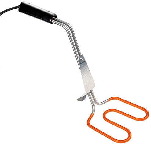 Ivation Premium 500W Elektrischer Holzkohlestarter - Schnell & einfach Grills entzünden ohne Feuerzeugflüssigkeit oder Streichhölzer - Doppelring-Design mit längerem, abgewinkeltem Griff heizt sicher