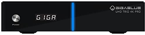 GigaBlue UHD Trio 4K PRO - Combo Tuner, W-LAN 1200Mbps, 1 x DVB-S2X Tuner, 1 x DVB-C/T2 Tuner, schwarz