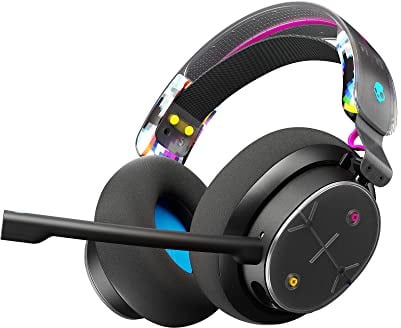 Skullcandy PLYR Kabelloses Multi-Platform Over-Ear Gaming Headset für Xbox, PlayStation und PC, Enhanced Sound Perception, 24 Std. Akkulaufzeit, KI-Mikro - Schwarz