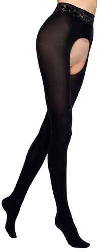 MARILYN Sexy Erotische Damen Strumpfhose Offener Schritt Elegante Hot Strumpfhose Verschiedene Designs Erotische Dessous Unterwäsche