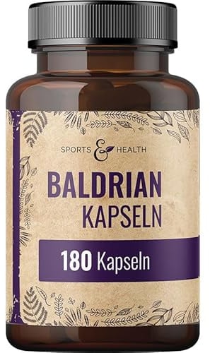 Baldrian Hochdosiert Kapseln - 180 Kapseln - 600mg hochdosiertes Baldrian pro Kapsel