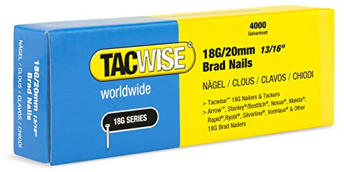 Tacwise 1709 Stauchkopfnägel Brad Typ 18G / 20 mm, verzinkt, 4000 Stück