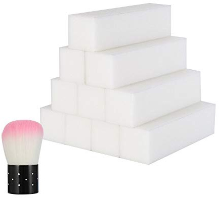SUSSURRO 10 Stück Buffer für Nägel Weiß Nail Buffer PolierblöCke | Nails Zubehör Für Nageldesign Nagelpolierblock Polierflächen Nagelfeile Block Nagelkunst ManiküRe Werkzeug