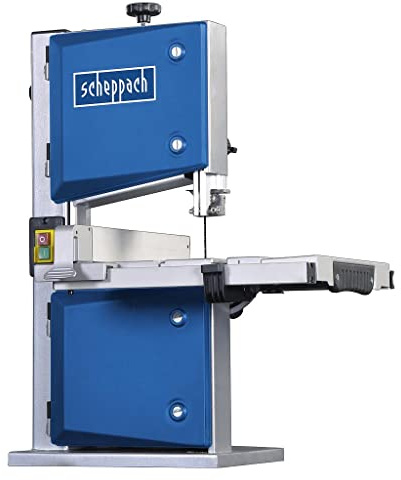 Scheppach HBS30 Bandsäge Holzbandsäge Holzsäge Tischsäge Säge inkl. 3 Sägebänder | 230 Volt | 350 Watt | max. Durchlasshöhe: 80 mm | max. Durchlassbreite: 200 mm