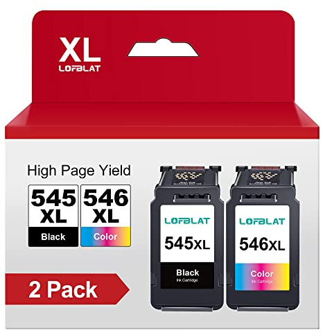 PG-545XL CL-546XL PG545 CL546 XL Druckerpatronen Ersatz für Canon 545 546 XL Pixma TR4500 Patronen für Pixma MX490 MX495 TR4550 TR4551 TR4640 MG2550s MG2555s TS3150 TS3151 (2er-Pack)