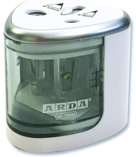Arda 172078 Elektrischer Anspitzer, 2 Löcher