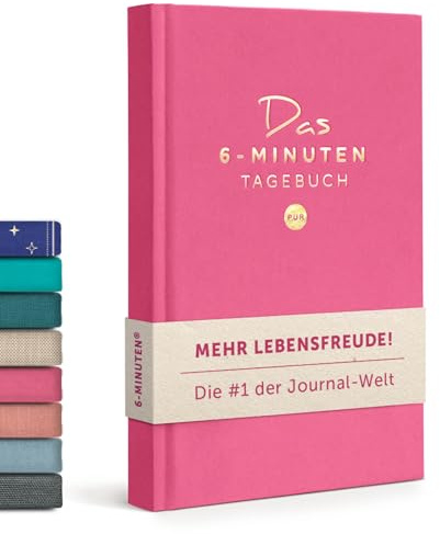 6-Minuten® Tagebuch für Erwachsene 2026 (Das Original) – Mehr Achtsamkeit, Resilienz & Selbstliebe – Dankbarkeitstagebuch, Journal Buch – Achtsamkeitstagebuch in 22 Sprachen übersetzt