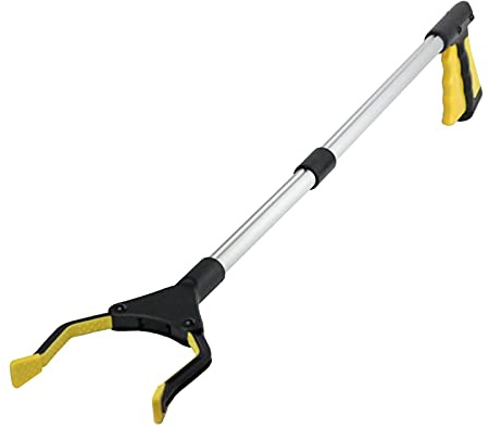 Greifer, Aluminium Greifzange, Faltbare Greifer aus Aluminium, Müllzange, Handgreifer, 82cm Greifarm als helfende Hand, mit verstellbarem Arm …
