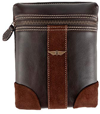 ARTONVEL - Magnetische Motorrad-Tanktasche Aviator, Vintage-Rindsleder und Wildleder, wasserdicht und leicht, ergonomisch und widerstandsfähig