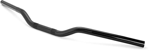 Motorrad Widerstand Lenker - 22mm 7/8 Zoll Für Café Racer, Scrambler, Brat Bikes & Streetfighters - Schwarzes Leichtmetall