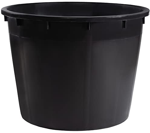 Hardwex Bottich 350 L, Rund, Grau, Ø 94 (Oben) x 71 cm; Regentonne, Regenwassertonne, Regenwassertank, Mörtelwanne, Maurerkübel, Pflanzkübel für Garten und Baustelle