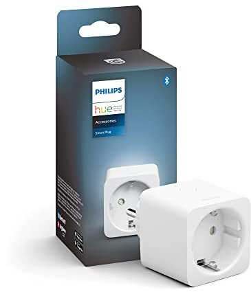 Philips Hue Smart Plug, Typ G, Weiß | Smart Home Lichtsteuerung für Standardlampen, Bluetooth-App-Steuerung, Kompatibel mit Alexa, Google Home, Apple Home