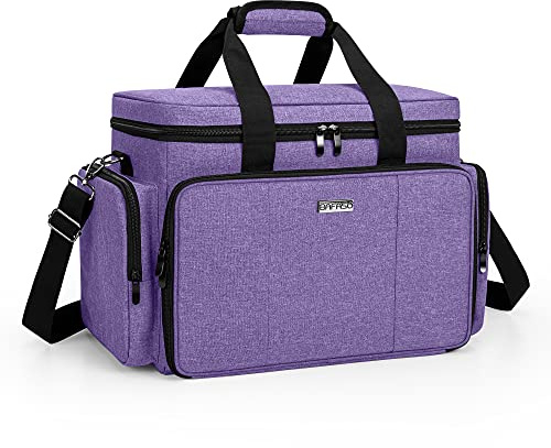 BAFASO Make Up Organizer Tasche, Kosmetik Aufbewahrung für Make Up, Große Kosmetiktasche für Make Up Set, Kosmetikkoffer für Damen, Kosmetik Organizer für Unterwegs, OHNE ZUBEHÖR, Lila