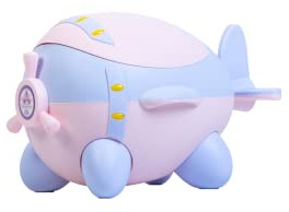 Baby Toilette - Airplane Potty Töpfchen für Kinder, Toilettentrainer, ergonomischer Sitz, weiches PU-Kissen, Babytopf Anti-Spritzschutz (Pinke)