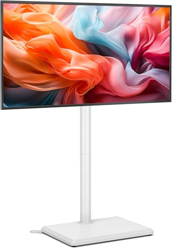 TVON TV Ständer TV Bodenständer für 32-60 Zoll Fernseher Standfuß Fernsehstand höhenverstellbar schwenkbar Max. VESA 400x400 mm bis 40 kg